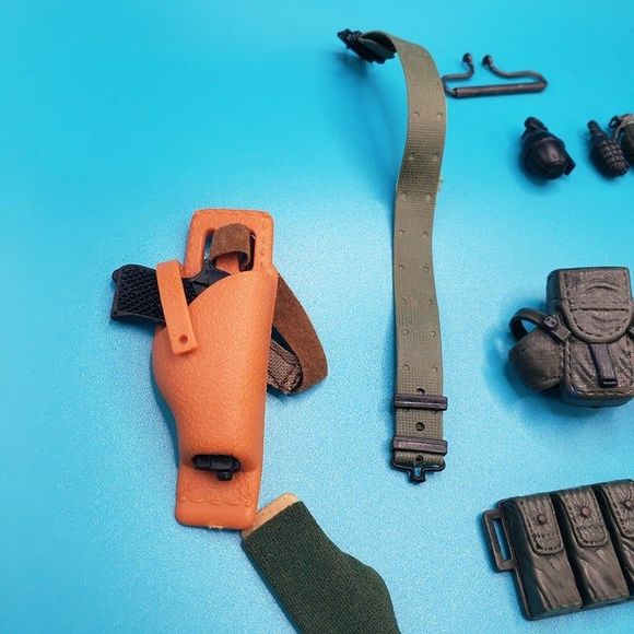 Lot of GI Joe Doll Accessories Weapons Battle Gear Grenades Pistols War Sword - Picture 2 of 12